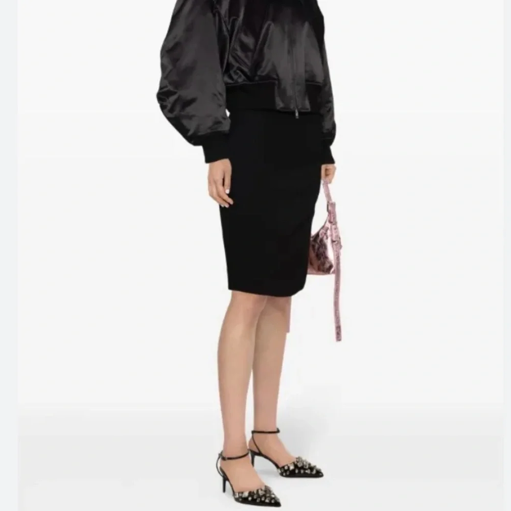 VERSACE Vintage 1990s Wool Pencil Skirt 14